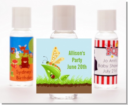 Critters Bugs & Insects - Personalized Baby Shower Hand Sanitizers Favors