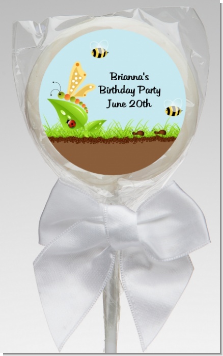 Critters Bugs & Insects - Personalized Baby Shower Lollipop Favors