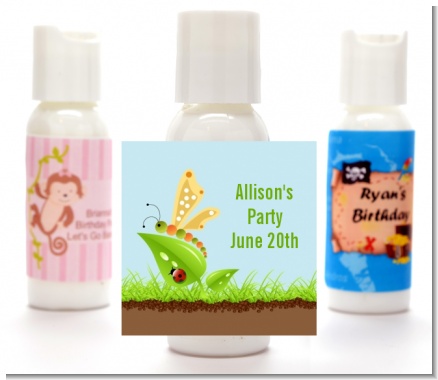 Critters Bugs & Insects - Personalized Birthday Party Lotion Favors