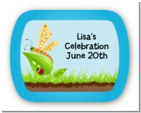 Critters Bugs & Insects - Personalized Birthday Party Rounded Corner Stickers