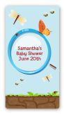 Critters Bugs & Insects - Custom Rectangle Baby Shower Sticker/Labels