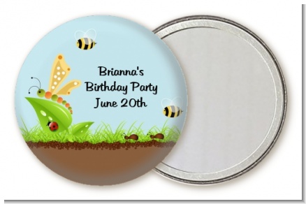 Critters Bugs & Insects - Personalized Birthday Party Pocket Mirror Favors