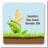 Critters Bugs & Insects - Square Personalized Baby Shower Sticker Labels