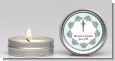 Cross Blue & Brown - Baptism / Christening Candle Favors thumbnail