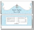 Cross Blue - Personalized Baptism / Christening Candy Bar Wrappers thumbnail