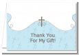 Cross Blue - Baptism / Christening Thank You Cards thumbnail