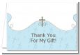 Cross Blue - Baptism / Christening Thank You Cards thumbnail