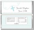 Cross Blue Necklace - Personalized Baptism / Christening Candy Bar Wrappers thumbnail
