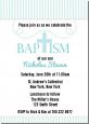 Cross Blue Necklace - Baptism / Christening Invitations thumbnail