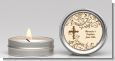 Cross Brown & Beige - Baptism / Christening Candle Favors thumbnail