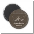 Cross Brown Necklace - Personalized Baptism / Christening Magnet Favors thumbnail