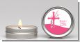Cross Cherry Blossom - Baptism / Christening Candle Favors thumbnail