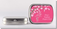 Cross Cherry Blossom - Personalized Baptism / Christening Mint Tins