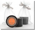 Cross Grey & Orange - Baptism / Christening Black Candle Tin Favors thumbnail