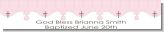 Cross Pink - Personalized Baptism / Christening Banners