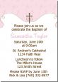 Cross Pink - Baptism / Christening Invitations thumbnail