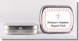 Cross Pink Necklace - Personalized Baptism / Christening Mint Tins thumbnail