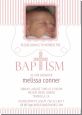 Cross Pink Necklace Photo - Baptism / Christening Invitations thumbnail