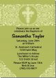 Cross Sage Green - Baptism / Christening Invitations thumbnail