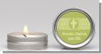 Cross Sage Green - Baptism / Christening Candle Favors thumbnail