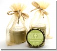 Cross Sage Green - Baptism / Christening Gold Tin Candle Favors thumbnail