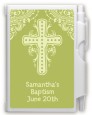 Cross Sage Green - Baptism / Christening Personalized Notebook Favor thumbnail