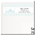 Cross Blue Necklace - Baptism / Christening Return Address Labels thumbnail