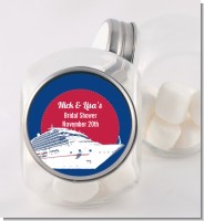 Cruise Ship - Personalized Bridal Shower Candy Jar
