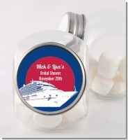 Cruise Ship - Personalized Bridal Shower Candy Jar