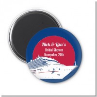 Cruise Ship - Personalized Bridal Shower Magnet Favors