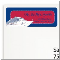 Cruise Ship - Bridal Shower Return Address Labels