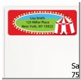 Circus Tent - Birthday Party Return Address Labels thumbnail