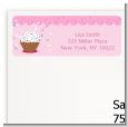 Cupcake Girl - Birthday Party Return Address Labels thumbnail