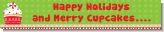 Christmas Cupcake - Personalized Christmas Banners
