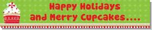 Christmas Cupcake - Personalized Christmas Banners