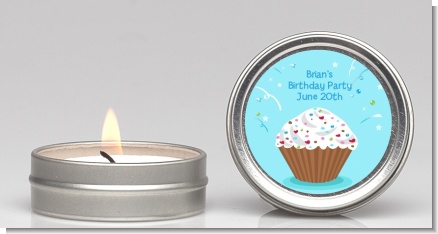 Cupcake Boy - Birthday Party Candle Favors