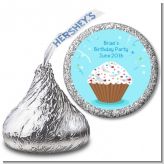 Cupcake Boy - Hershey Kiss Birthday Party Sticker Labels