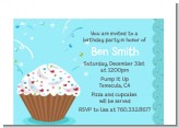 Cupcake Boy - Birthday Party Petite Invitations