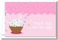 Cupcake Girl - Birthday Party Thank You Cards thumbnail