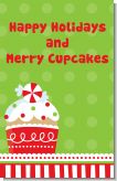 Christmas Cupcake - Personalized Christmas Wall Art