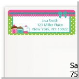 Cupcake Trio - Birthday Party Return Address Labels