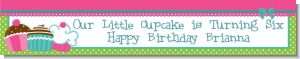 Cupcake Trio - Personalized Birthday Party Banners