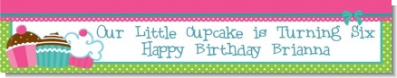 Cupcake Trio - Personalized Birthday Party Banners