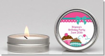 Cupcake Trio - Birthday Party Candle Favors