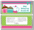 Cupcake Trio - Personalized Birthday Party Candy Bar Wrappers thumbnail