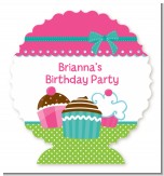 Cupcake Trio - Personalized Birthday Party Centerpiece Stand