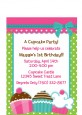 Cupcake Trio - Birthday Party Petite Invitations thumbnail