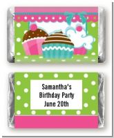 Cupcake Trio - Personalized Birthday Party Mini Candy Bar Wrappers