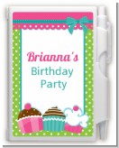 Cupcake Trio - Birthday Party Personalized Notebook Favor