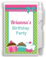 Cupcake Trio - Birthday Party Personalized Notebook Favor thumbnail